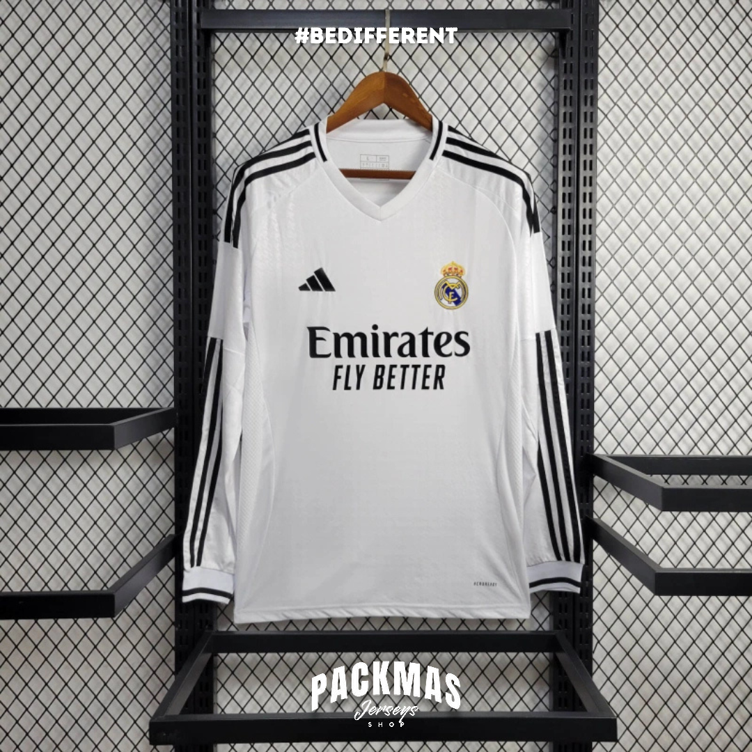Real Madrid Local Versión Fan Manga Larga | Temporada 24-25