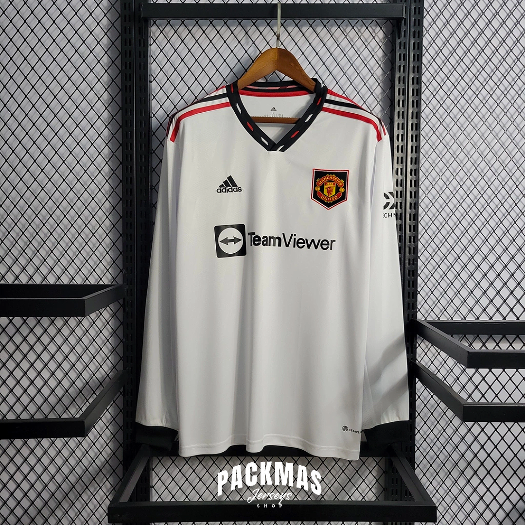 Manchester United Visitante Versión Fan Manga Larga | Temporada 22-23