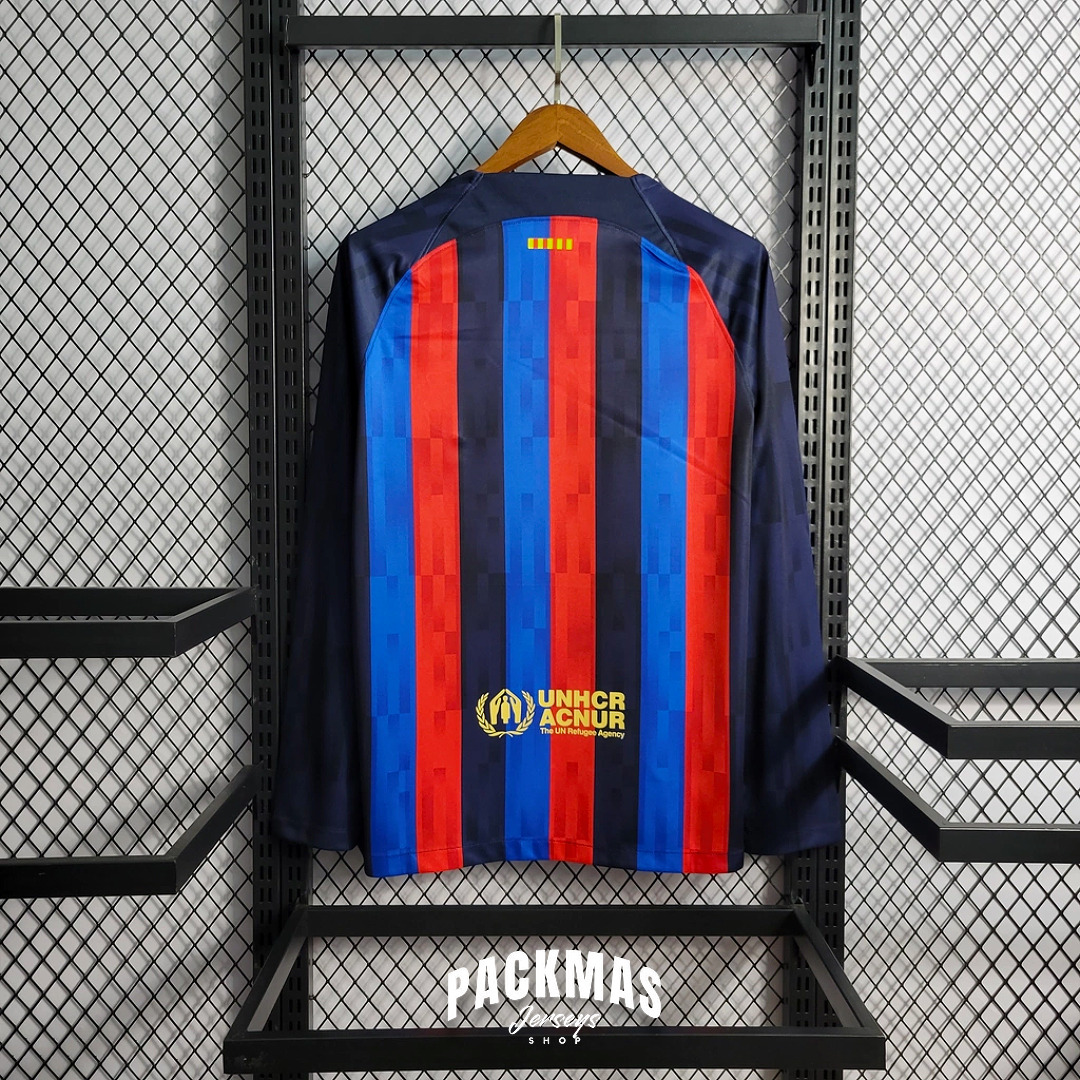 FC Barcelona Local Versión Fan Manga Larga | Temporada 22-23