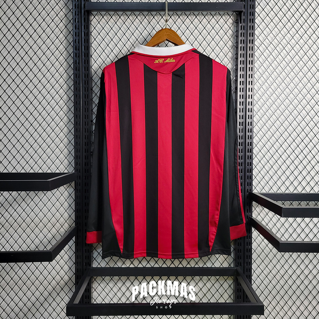 AC Milan Local Versión Retro Manga Larga | Temporada 09-10
