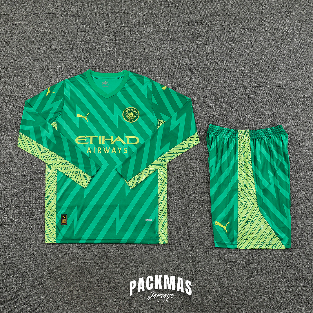 Manchester City Verde Oscuro Conjunto Portero | Temporada 23-24