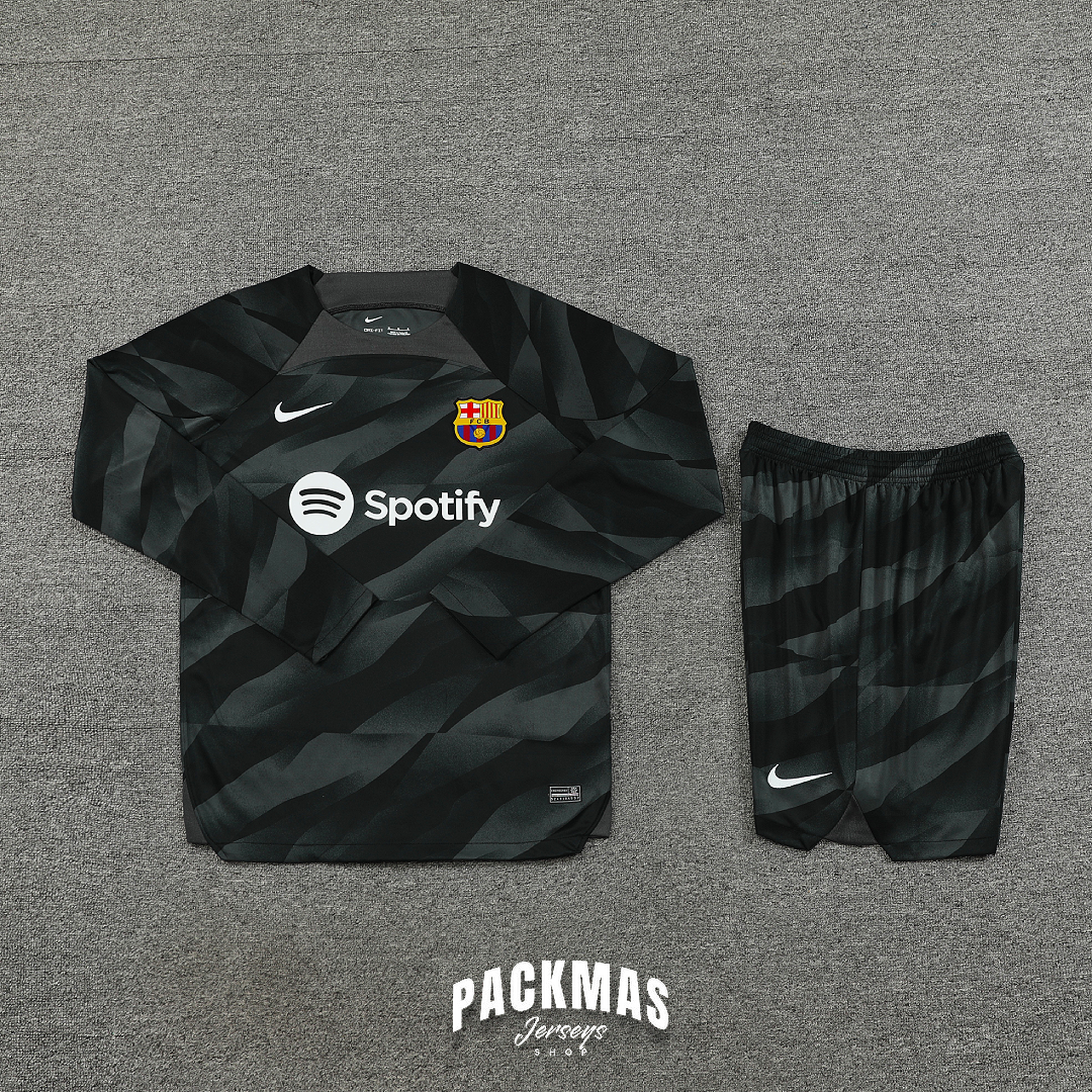 FC Barcelona Negro Conjunto Portero | Temporada 23-24