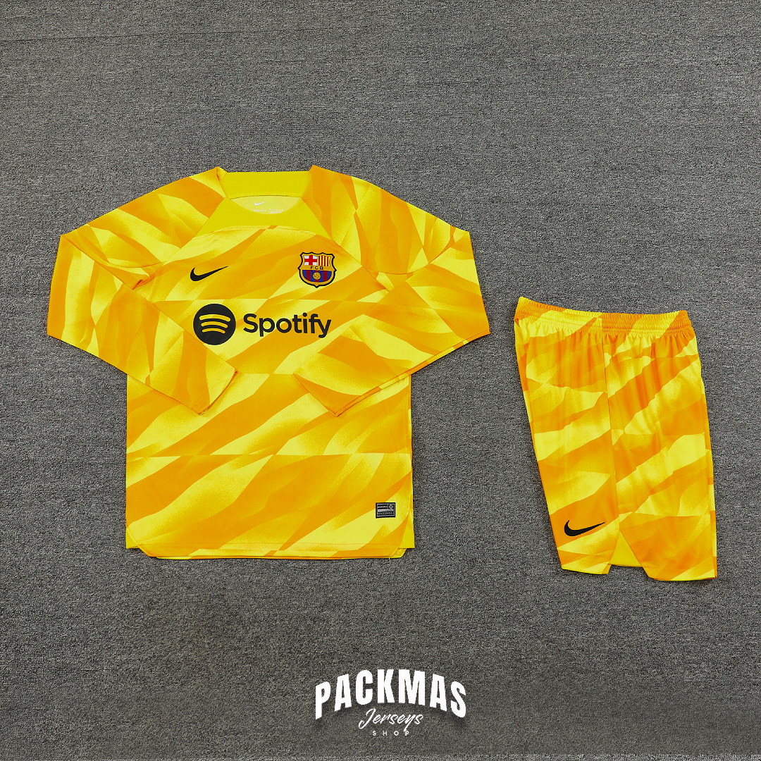 FC Barcelona Naranja Conjunto Portero | Temporada 23-24