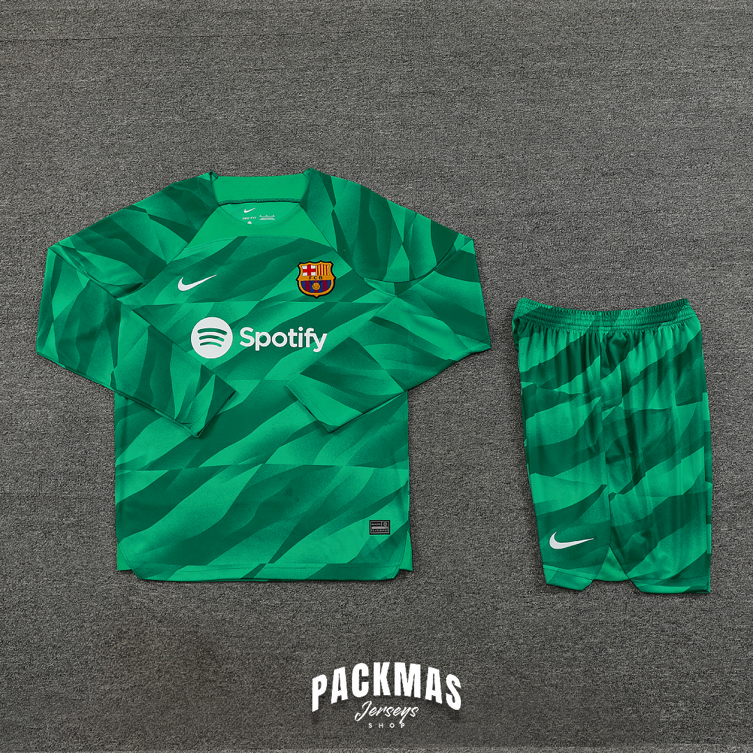 FC Barcelona Verde Conjunto Portero | Temporada 23-24