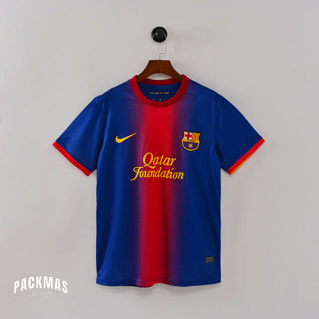 FC Barcelona Local Versión Retro Manga Corta | Temporada 12-13