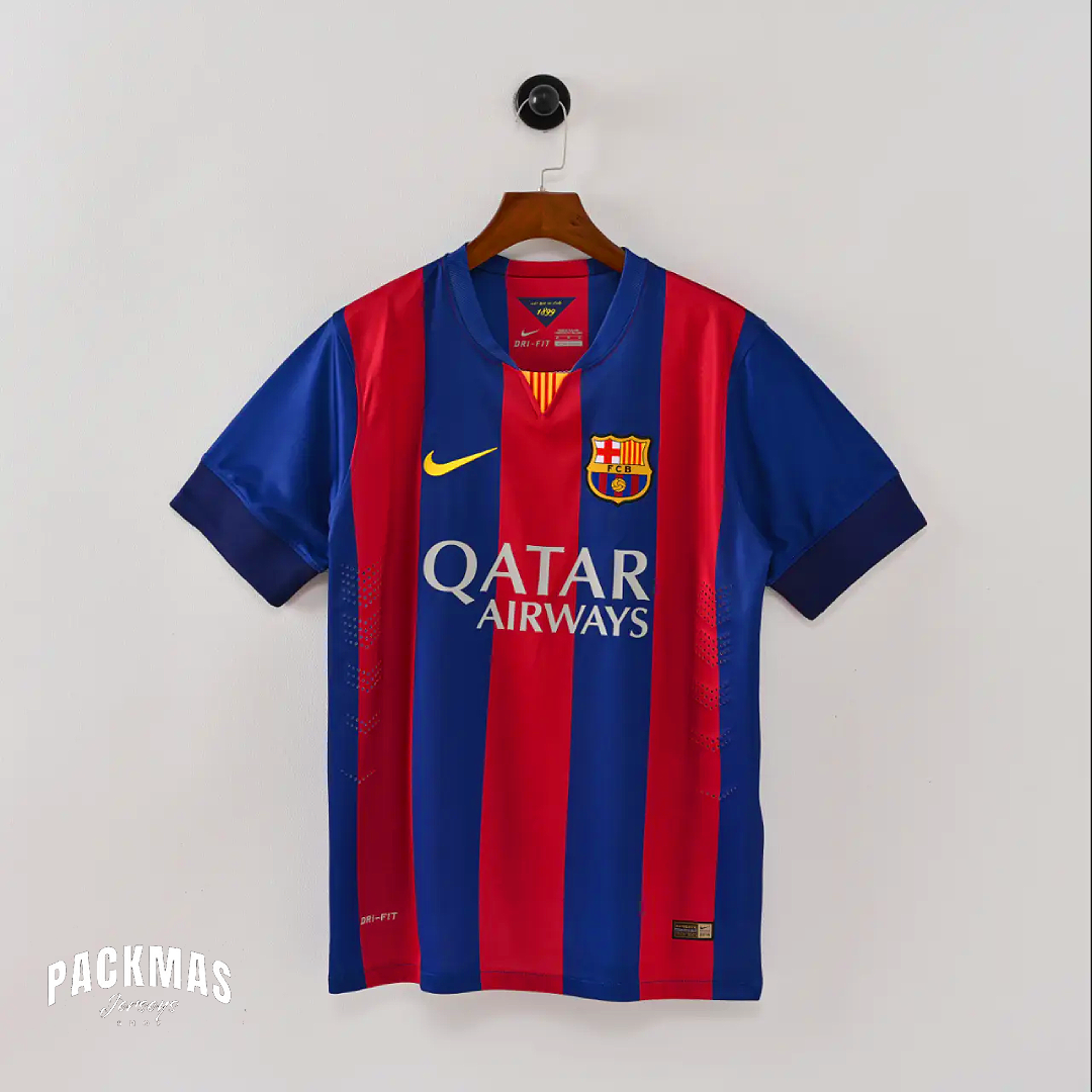 FC Barcelona Local Versión Retro Manga Corta | Temporada 14-15