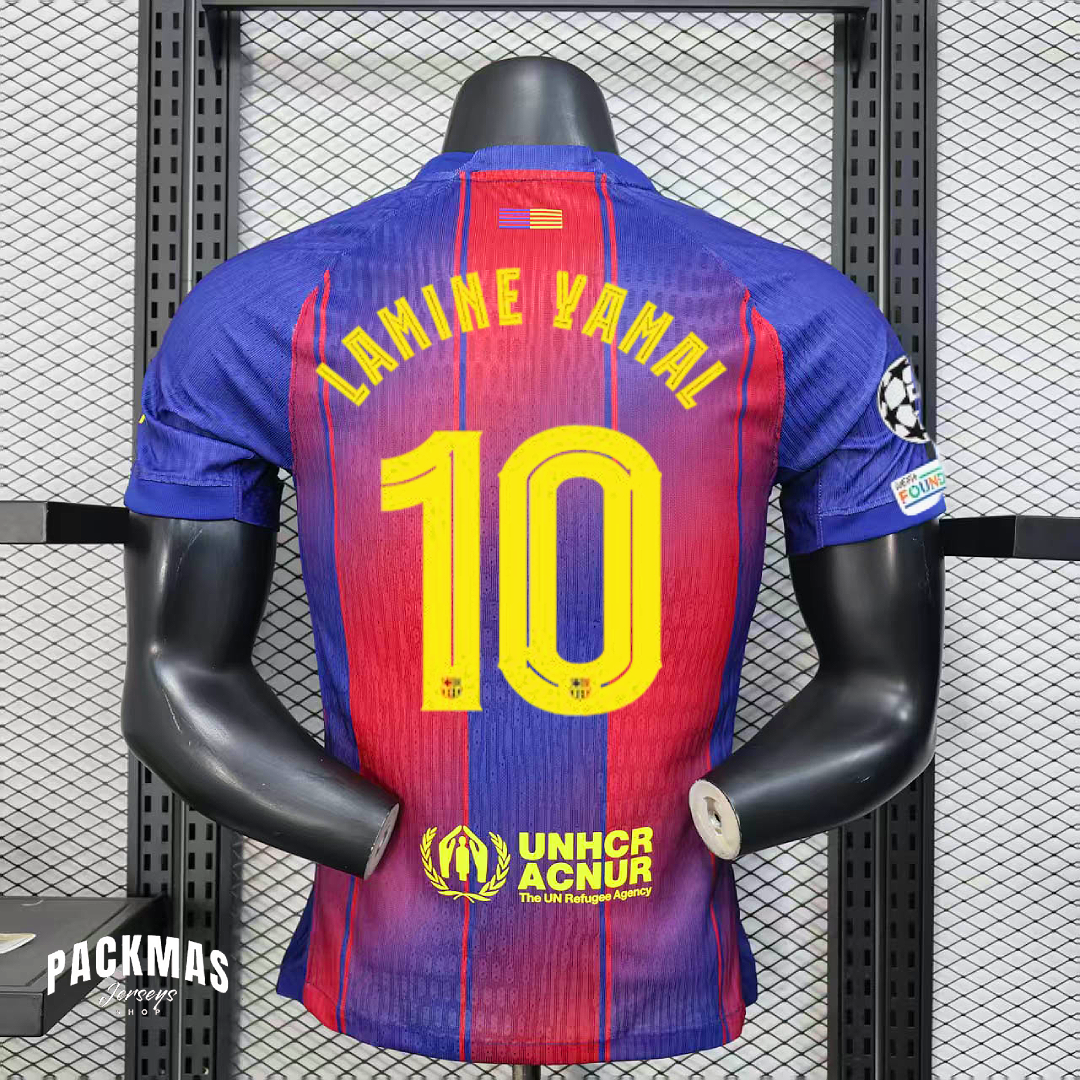 FC Barcelona Local Versión Jugador + LAMINE YAMAL #10 | Temporada 25-26