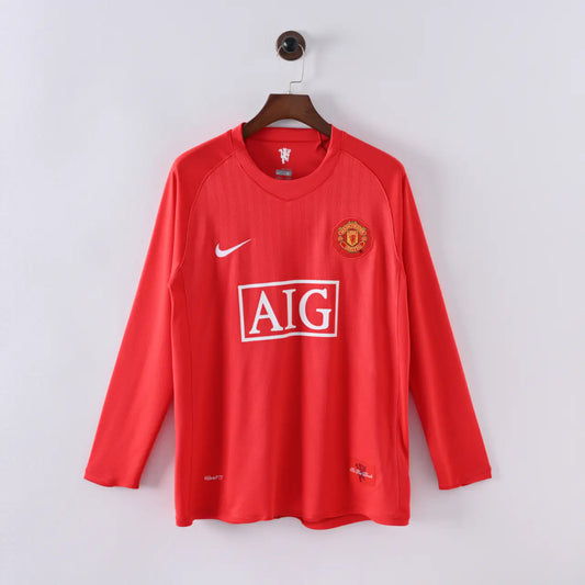 Manchester United Local Retro Manga Larga | Temporada 07-08