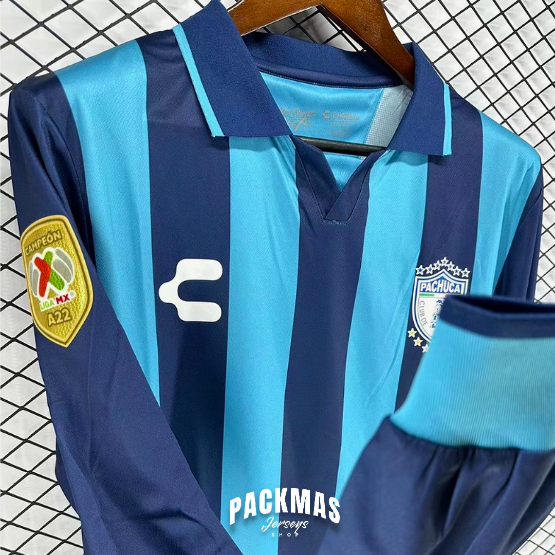 Pachuca Edición Especial "Campeón" Versión Fan Manga Larga | Temporada 22-23