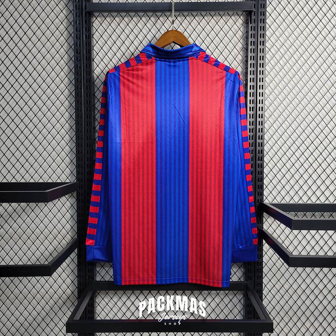 FC Barcelona Local Versión Retro Manga Larga | Temporada 92