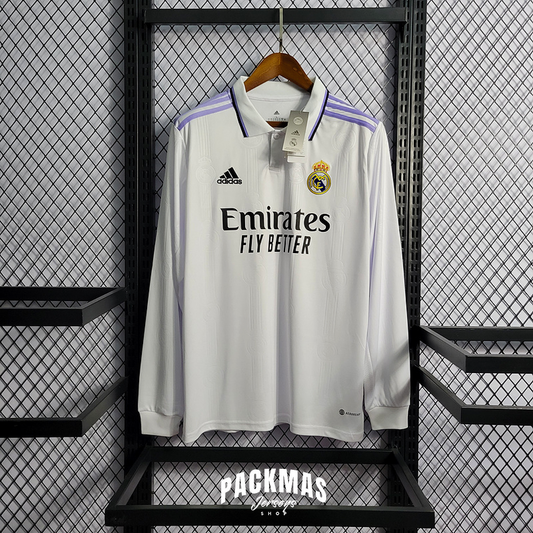 Real Madrid Local Versión Fan Manga Larga | Temporada 22-23