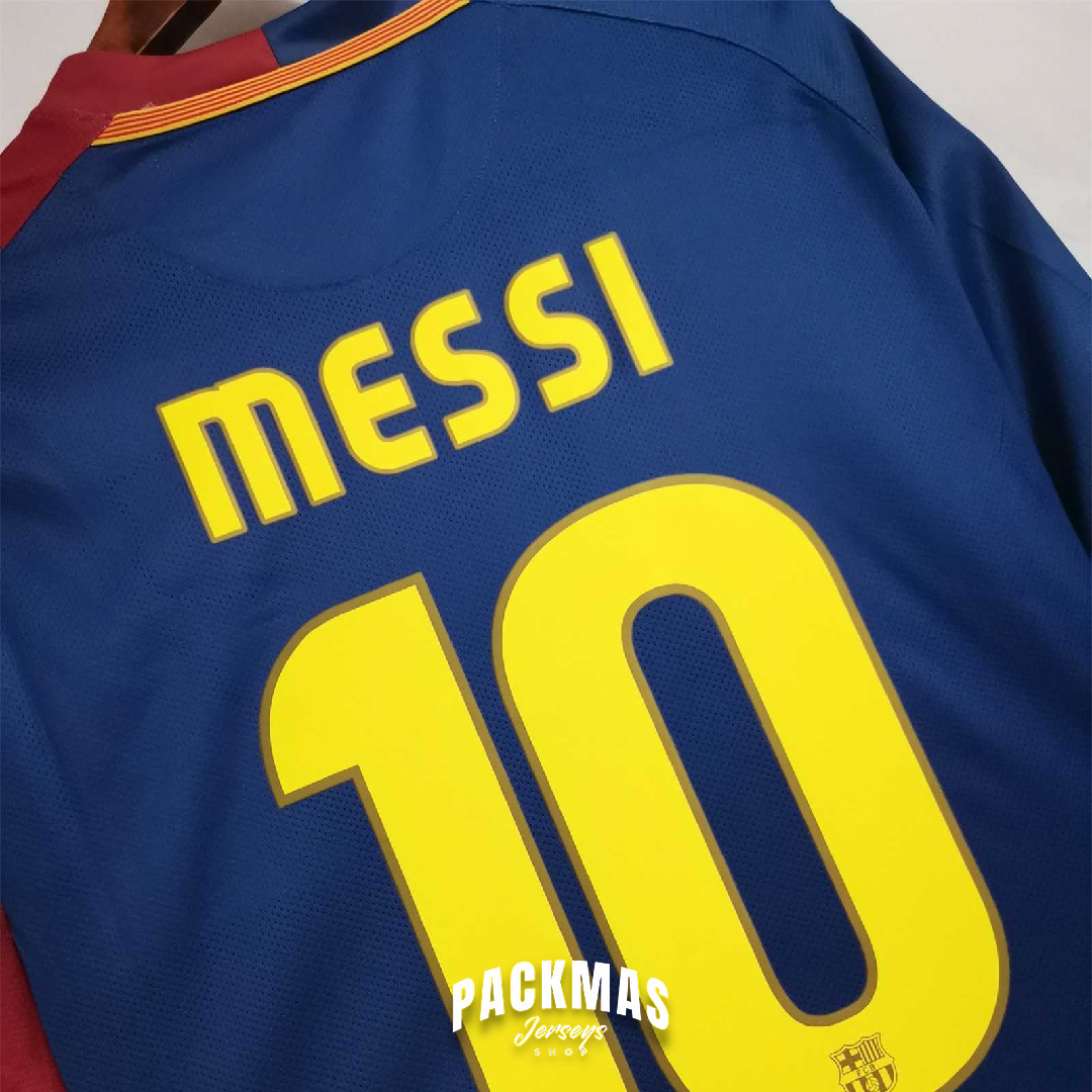 FC Barcelona Local Versión Retro Manga Larga | Temporada 08-09