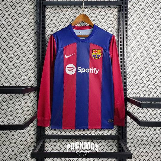 FC Barcelona Local Versión Fan Manga Larga | Temporada 23-24