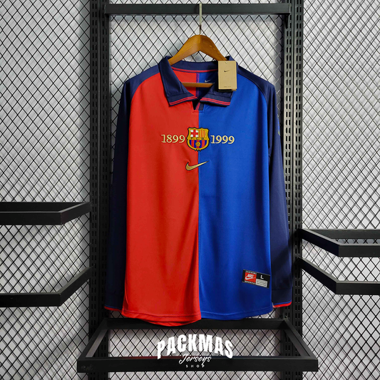 FC Barcelona Edición Centenario Retro Manga Larga | Temporada 89-99