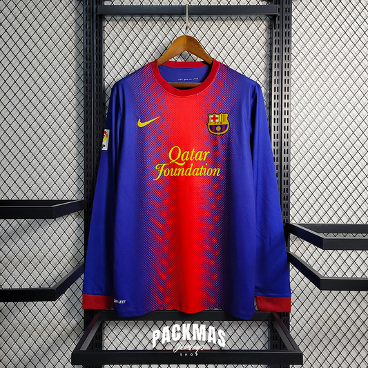 FC Barcelona Local Retro Manga Larga | Temporada 12-13