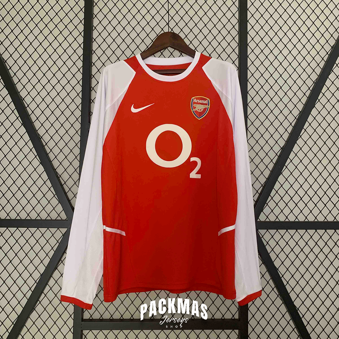 Arsenal Local Retro Manga Larga | Temporada 02-04