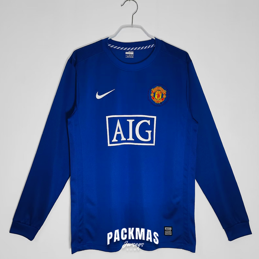 Manchester United Visitante Retro Manga Larga | Temporada 08-09
