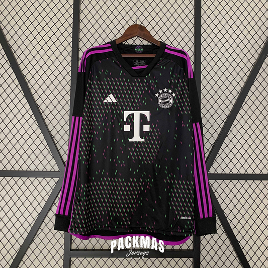 FC Bayern Munich Visitante Versión Fan Manga Larga | Temporada 23-24