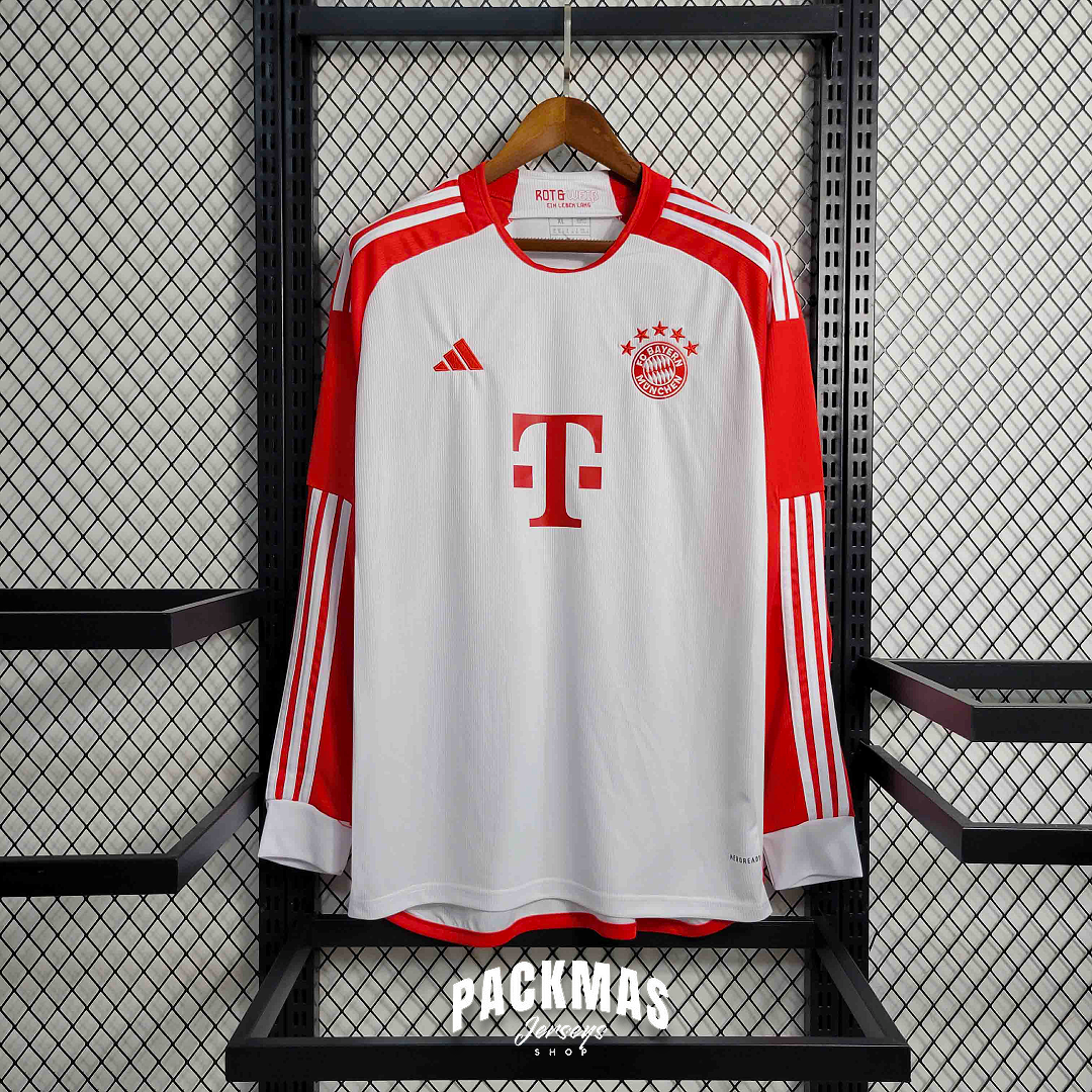 FC Bayern Munich Local Versión Fan Manga Larga | Temporada 23-24