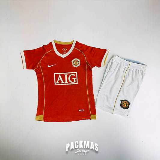 Manchester United Local Versión Niño Retro | Temporada 06-07