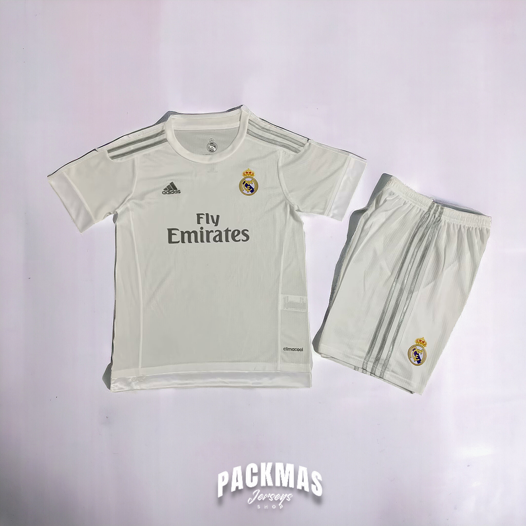 Real Madrid Local Versión Niño Retro | Temporada 15-16