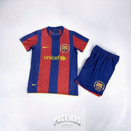 FC Barcelona Local Versión Niño Retro | Temporada 07-08