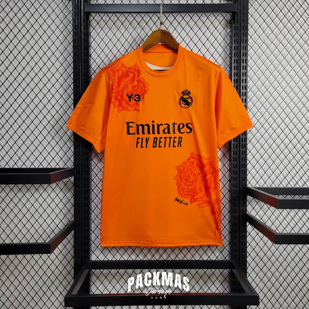 Real Madrid Edición Y-3 Naranja Versión Fan | Temporada 23-24