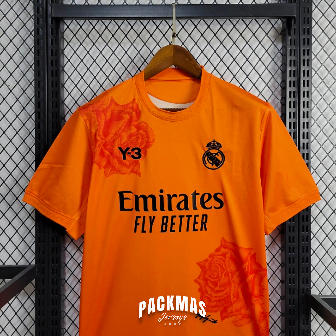 Real Madrid Edición Y-3 Naranja Versión Fan | Temporada 23-24