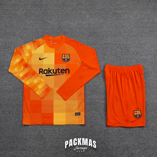 FC Barcelona Naranja Conjunto Portero | Temporada 21-22