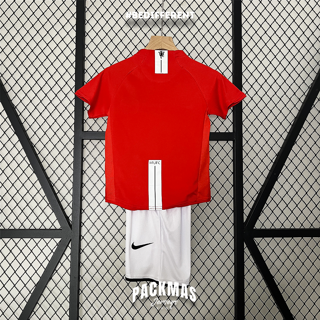 Manchester United Local Versión Niño Retro | Temporada 08-09