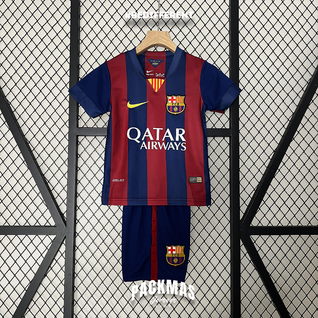 FC Barcelona Local Versión Niño Retro | Temporada 14-15