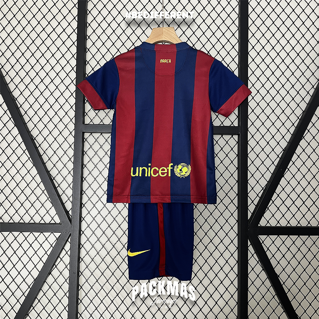 FC Barcelona Local Versión Niño Retro | Temporada 14-15
