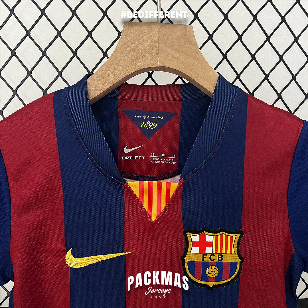 FC Barcelona Local Versión Niño Retro | Temporada 14-15