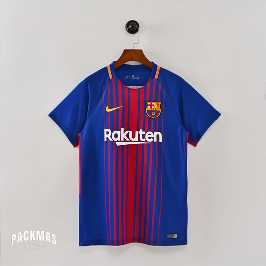 FC Barcelona Local Versión Retro Manga Corta | Temporada 17-18