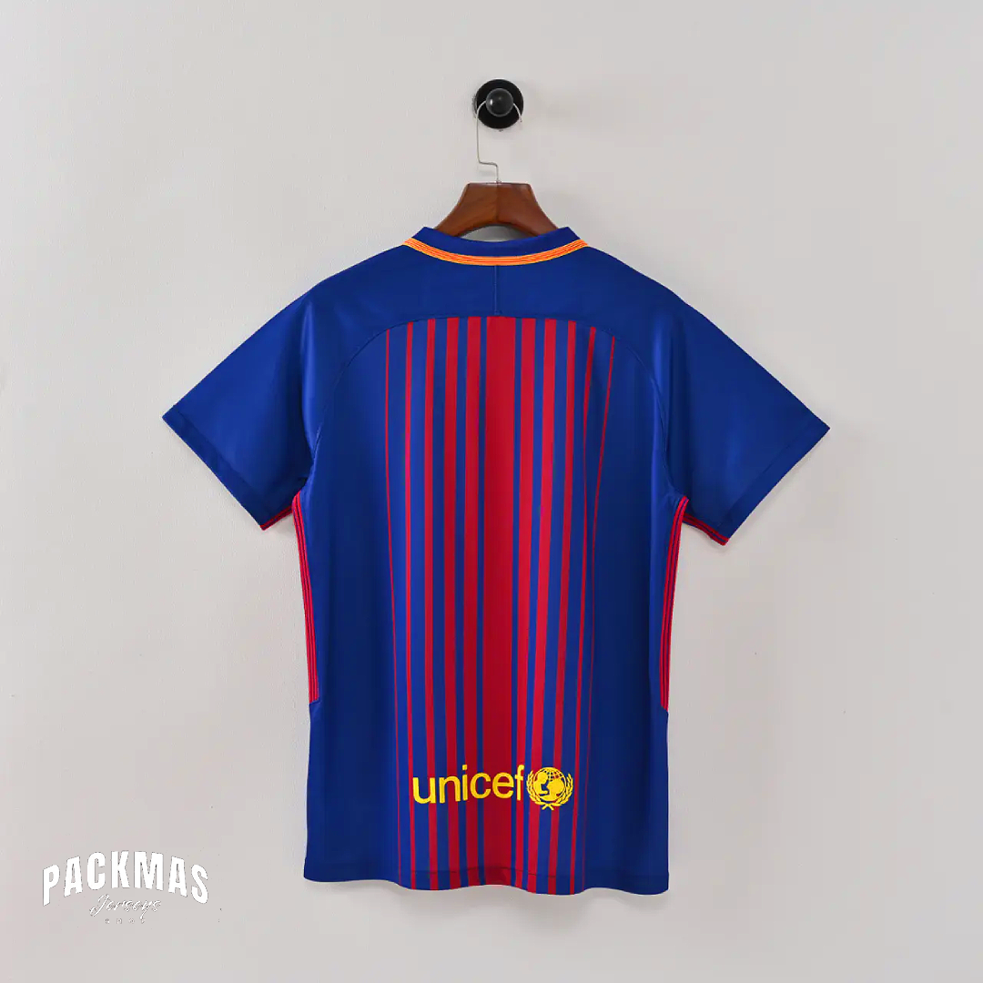 FC Barcelona Local Versión Retro Manga Corta | Temporada 17-18
