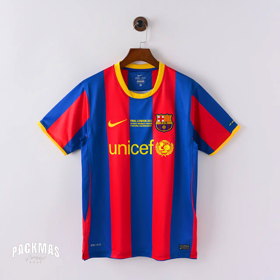 FC Barcelona Local Versión Retro Manga Corta | Temporada 10-11