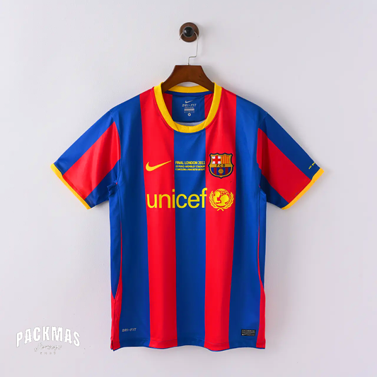FC Barcelona Local Versión Retro Manga Corta | Temporada 10-11