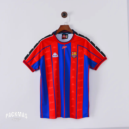 FC Barcelona Local Versión Retro Manga Corta | Temporada 97-98