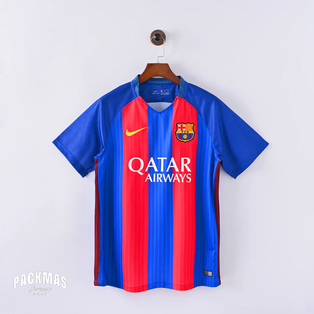 FC Barcelona Local Versión Retro Manga Corta | Temporada 16-17