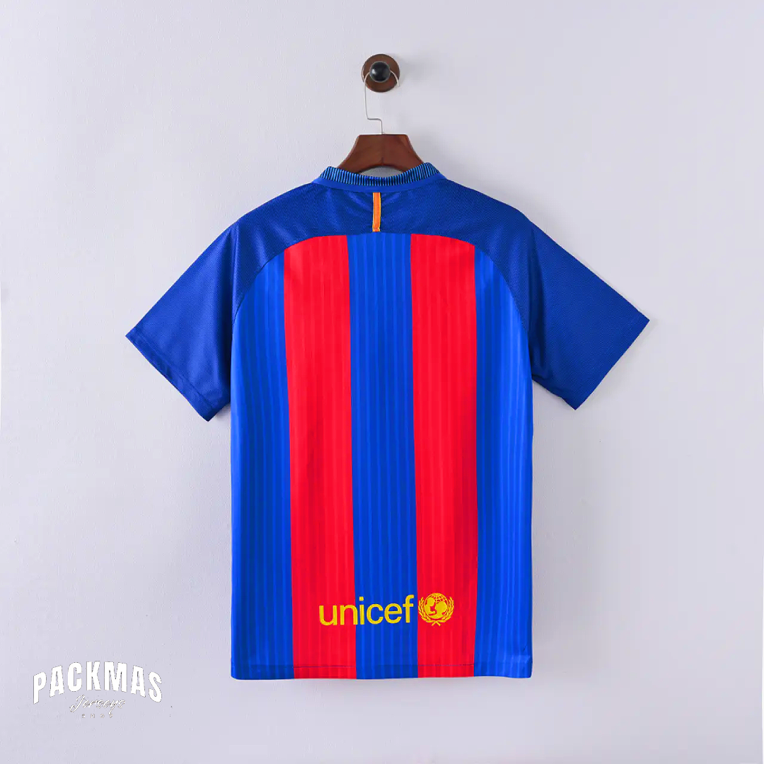 FC Barcelona Local Versión Retro Manga Corta | Temporada 16-17