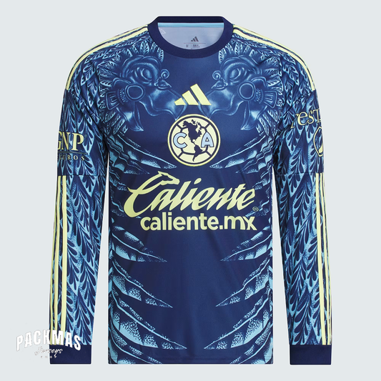 Club America Visitante Versión Fan Manga Larga | Temporada 25-26