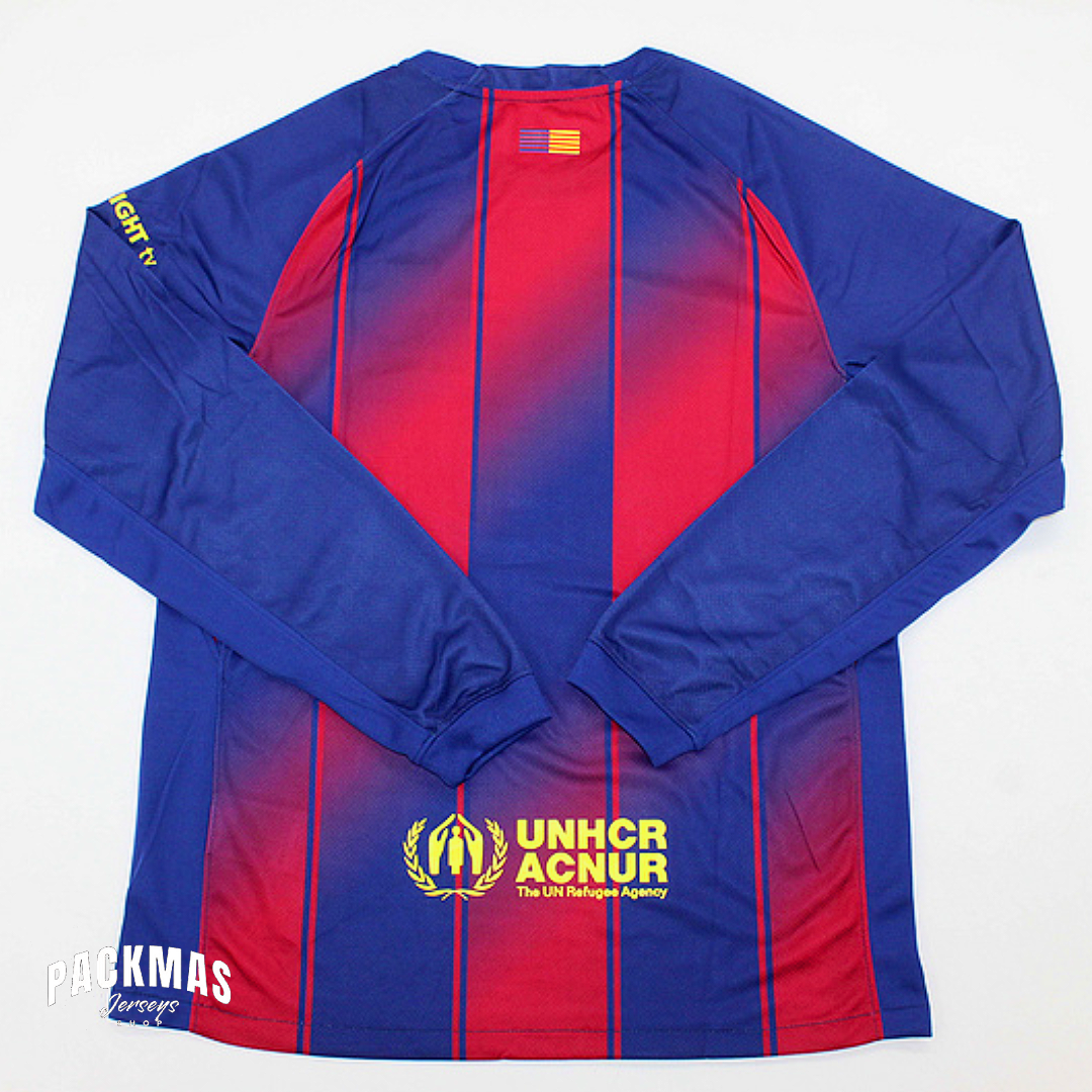FC Barcelona Local Versión Fan Manga Larga | Temporada 25-26