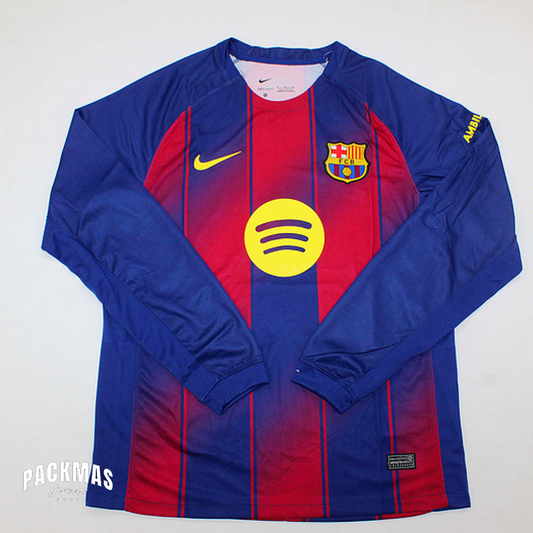FC Barcelona Local Versión Fan Manga Larga | Temporada 25-26